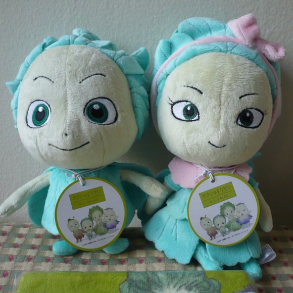 NWT Yoshitaka Amano's N.Y. Salad Plushies Brussel Sprout & Lettuce - Picture 2 of 8